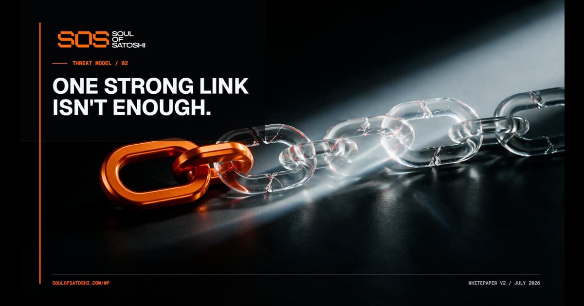 A strong and weak link representing protocol security boundaries